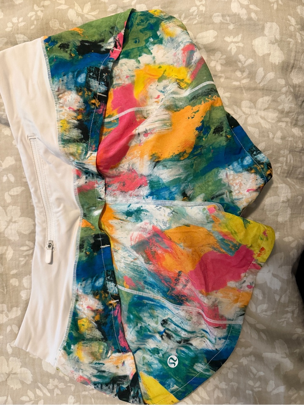 lululemon athletica Multicolor Abstract Print Athletic Shorts - Picture 2 of 2